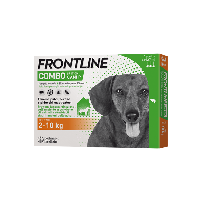 Frontline Combo per Cani 2-10 Kg 3 Pipette