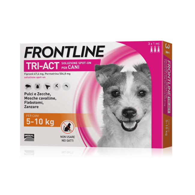 Frontline Triact Spot On per Cani 5-10 Kg 3 Pipette