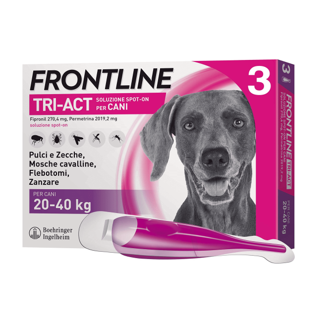 Frontline Triact Spot On per Cani 20-40 Kg 3 Pipette