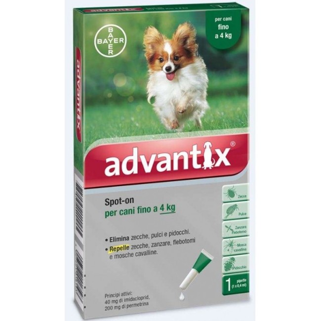 Advantix Spot On per Cani 0-4 Kg 1 Pipetta