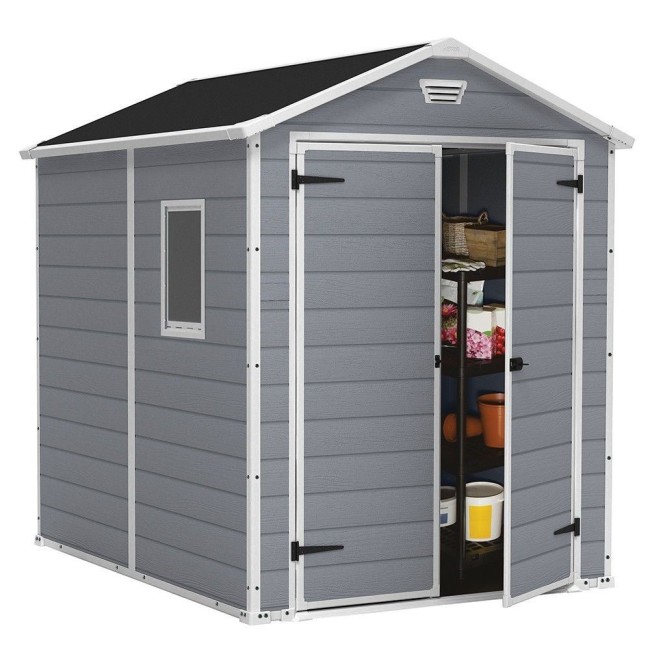 Casetta da Giardino Manor 6x8 Grey