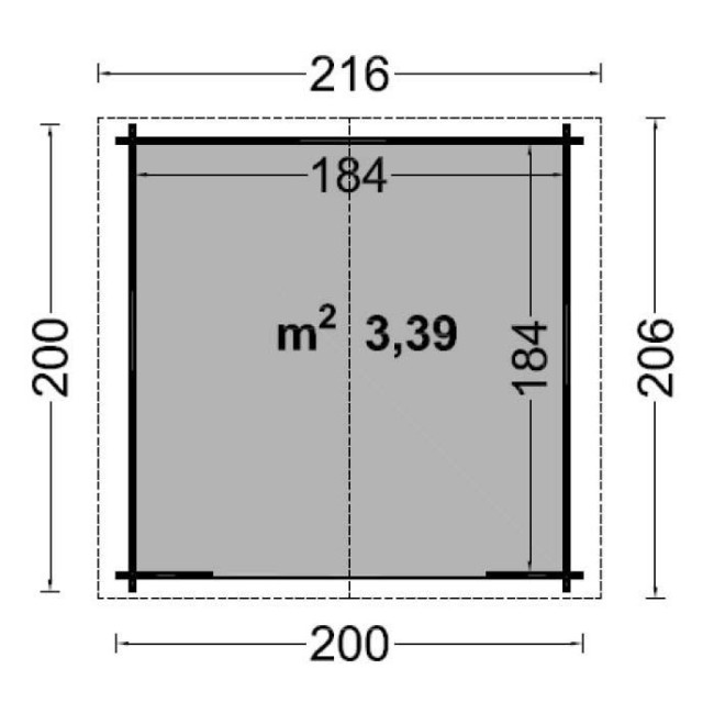 Casetta da Giardino in Legno Giulia Losa