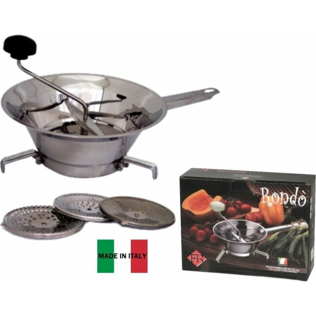 Passaverdura Rondò 24 CM inox 3 dischi