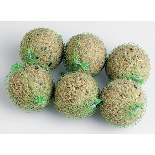 24 Confezioni da 6 Palle di Grasso per Uccelli Selvatici