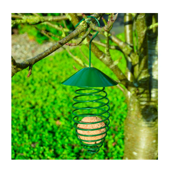 Portacibo Spirale Verde per Uccelli Selvatici Bavicchi