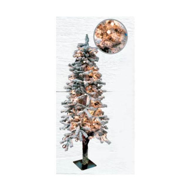 Albero Innevato 150 cm con Luci Bianche GIOCOPLAST