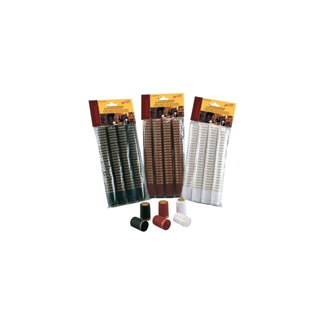 Capsule Termoretraibili Nere Ø 33X H 55 mm Confezione da 100 pz