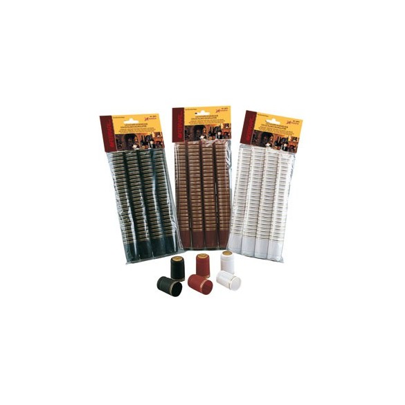 Capsule Termoretraibili Nere Lucido Ø 33X H 55 mm Confezione da 100 pz