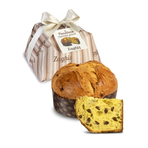Panettone Farcito Con Marron Glacè 750 gr ZAGHIS