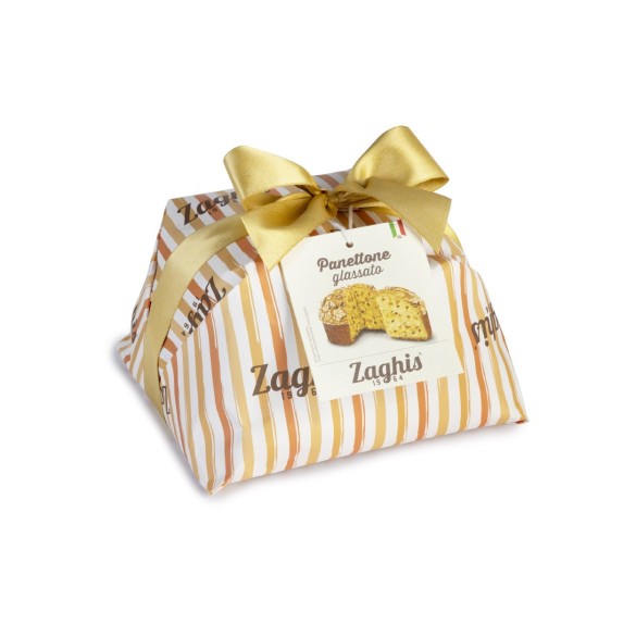 Panettone Glassato Con Canditi & Uvetta 750 gr ZAGHIS