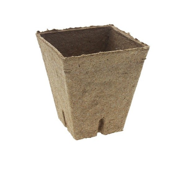 Vaso di Torba Quadrato 8x8 cm