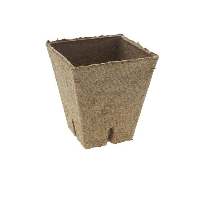 Vaso di Torba Quadrato 6x6 cm