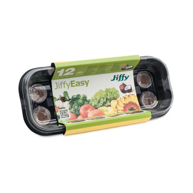 Miniserra da davanzale con 12 pastiglie di torba compressa