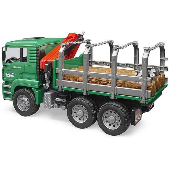Giocattolo Camion Trasporto Legna con 3 Tronchi 02769 BRUDER