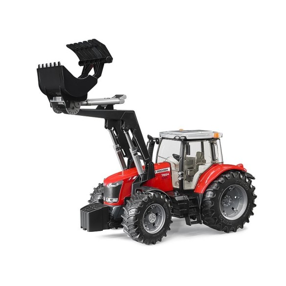 Giocattolo Trattore Massey Ferguson con Benna 03047 BRUDER