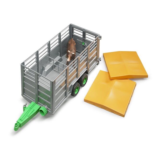 Giocattolo Rimorchio Per Animali + 1 Animale 02227 BRUDER