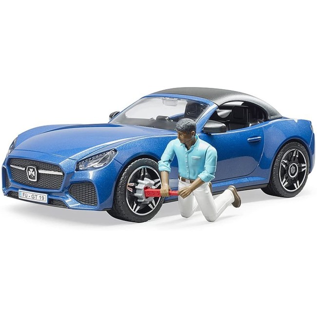 Giocattolo Auto Roadster con Pilota Bruder 03481
