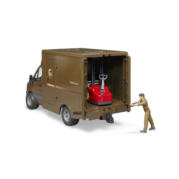 Giocattolo Furgone Ups Con Conducente & Accessori BRUDER
