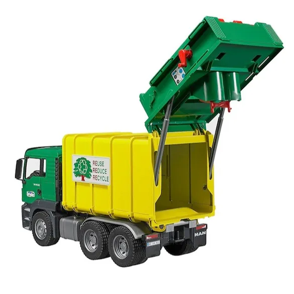 Giocattolo Camion Man TGS dei Rifiuti Verde BRUDER