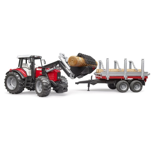 Giocattolo Massey Ferguson 7480 con caricatore frontale BRUDER