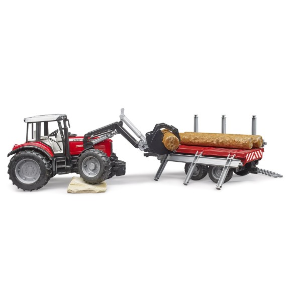 Giocattolo Massey Ferguson 7480 con caricatore frontale BRUDER