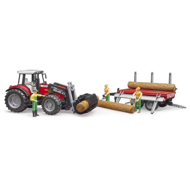 Giocattolo Massey Ferguson 7480 con caricatore frontale BRUDER