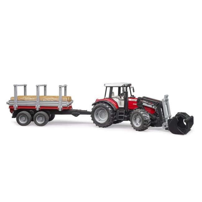 Giocattolo Massey Ferguson 7480 con caricatore frontale BRUDER