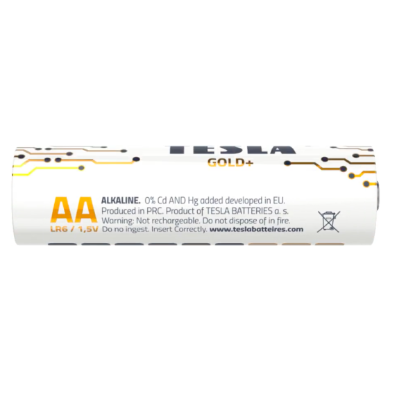 Batterie Alkaline Tesla AA Pz 4 Serie Gold+
