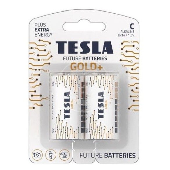 Batterie Tipo C Alkaline 2Pz Serie Gold+
