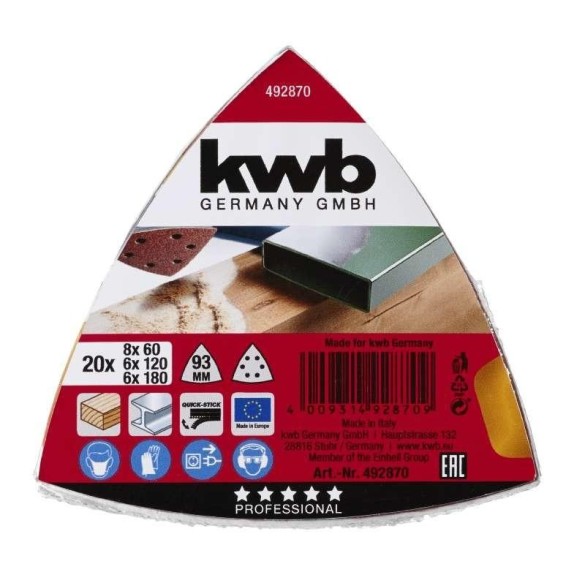 Fogli Abrasivi Legno & Metallo 20 pz