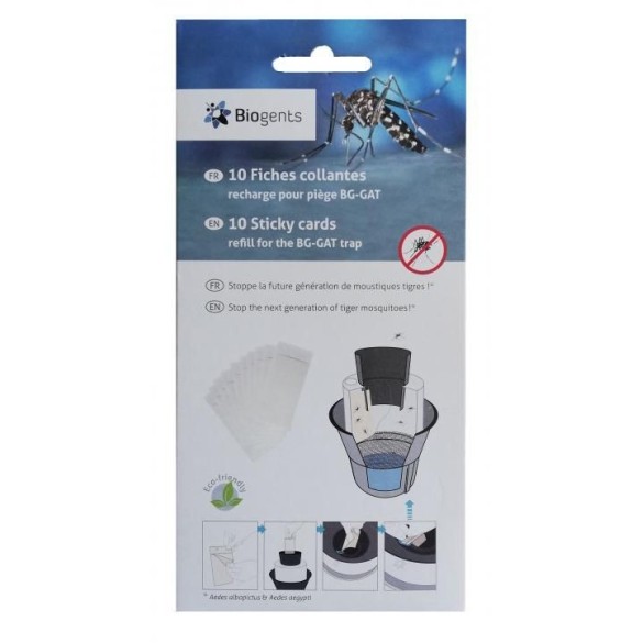 Set 10 Fogli Adesivi Per Trappola Zanzare BIOGENTS