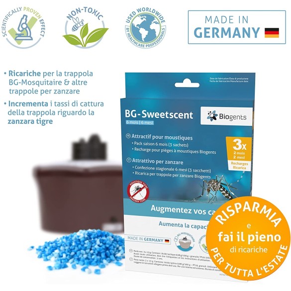 Set 3 Attrattivi per Zanzare BIOGENTS