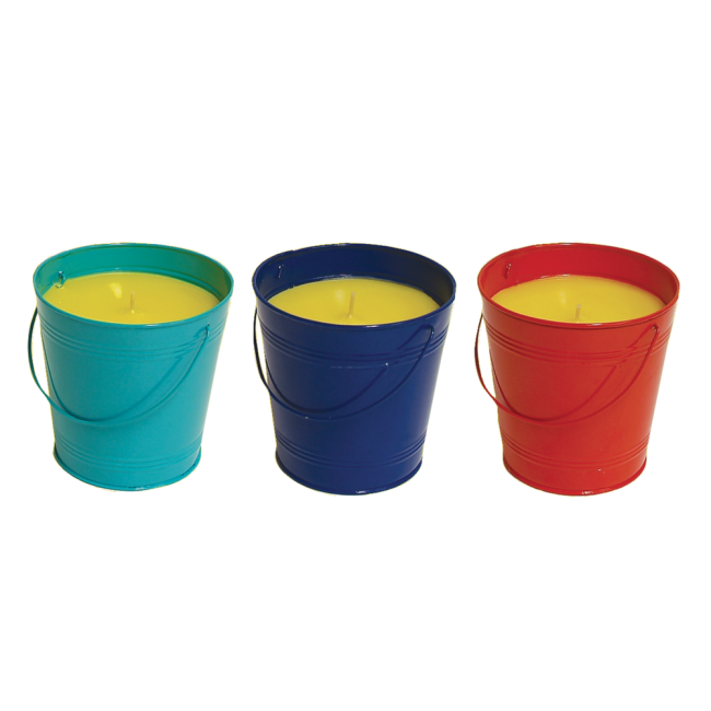 Secchiello in Metallo con Citronella...