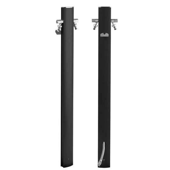 AquaPoint Colonna Idrica Ovale Nero COLORTAP
