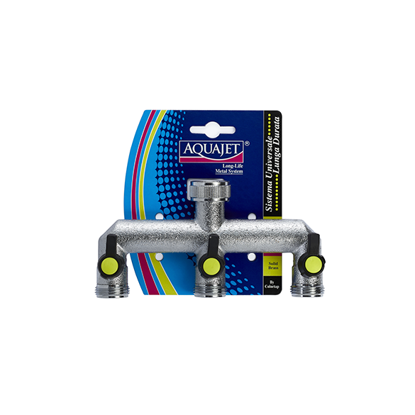 Rubinetto a 3 Vie Indipendenti 3/4f + 3/4m COLORTAP