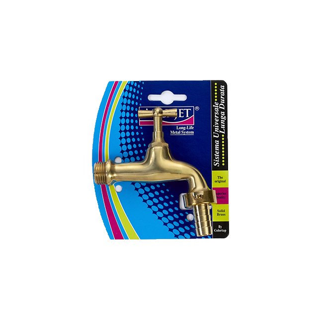 Rubinetto da Giardino Ottone con Innesto Tradizionale 1/2" COLORTAP