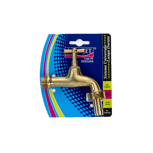 Rubinetto da Giardino Ottone con Innesto Tradizionale 1/2" COLORTAP