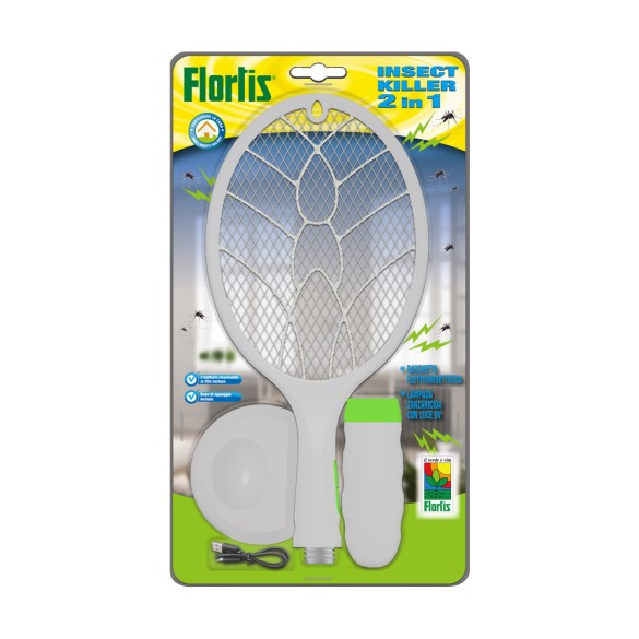 Racchetta Elettrica Insect Killer Flortis