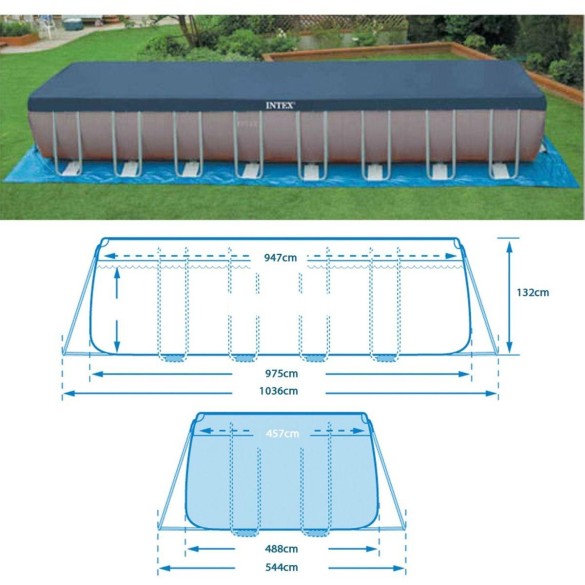 Piscina Ultra Frame 975x488x132 h Intex