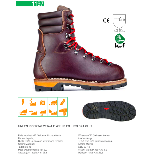 Scarpone Roccia Antitaglio In Pelle...