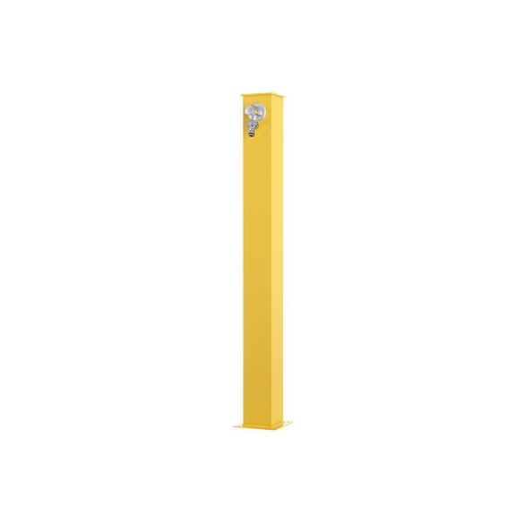 Fontana in Alluminio Quadra Giallo h85
