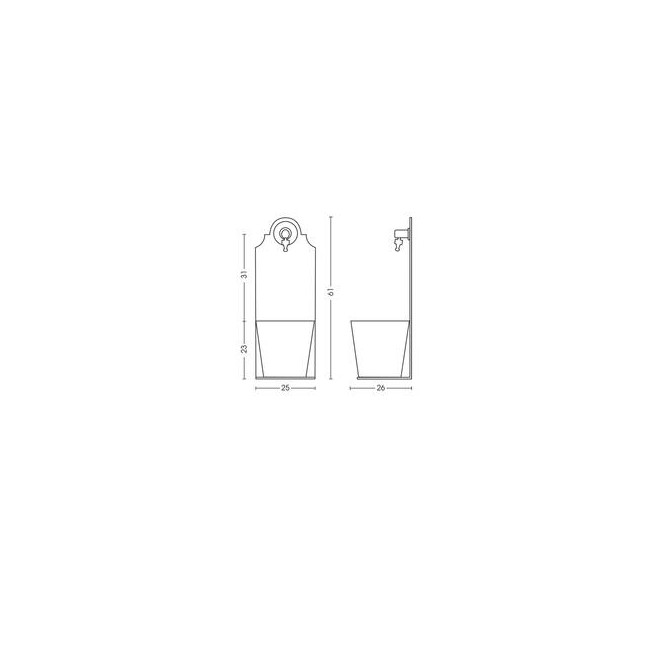 Fontana a Parete colore Tortora