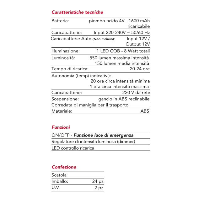 Lampada Ricaricabile Easy Campinglite...