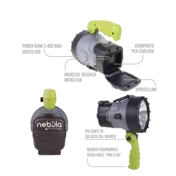 Torcia Nebula Ricaricabile 5W CFG