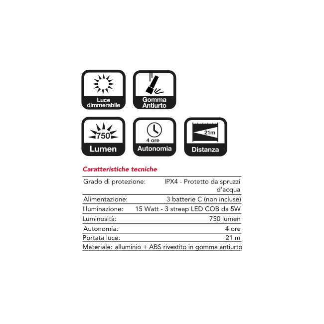 Lanterna Led Da Campeggio Scout CFG