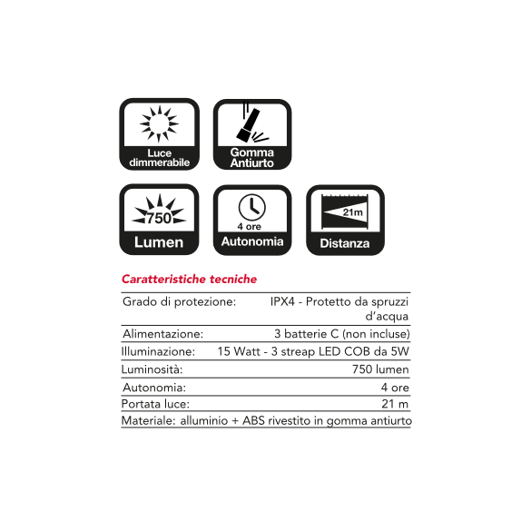 Lanterna Led Da Campeggio Scout CFG