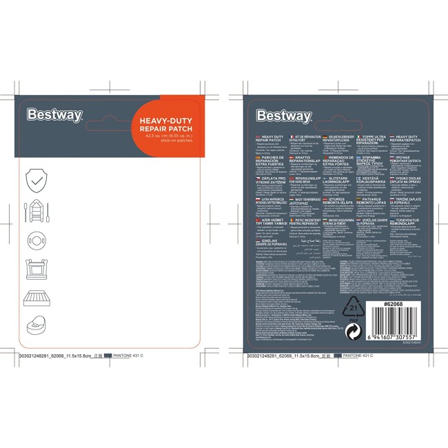 Toppa Riparazione Strong 10PZ Bestway