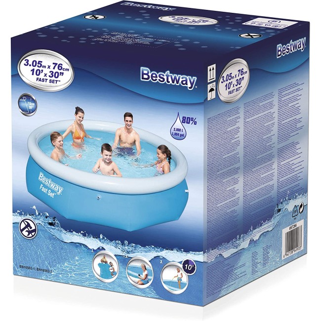 Piscina Fast-Set 305X76CM Bestway