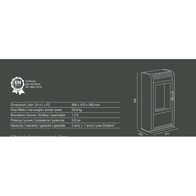 Biocamino Giga Tecno Air System Nero