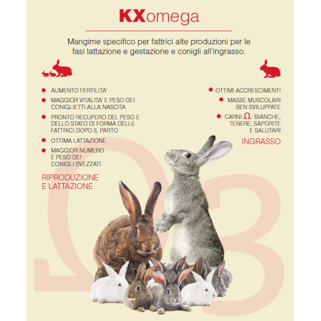 MANGIME KX OMEGA 25KG RAGGIO DI SOLE